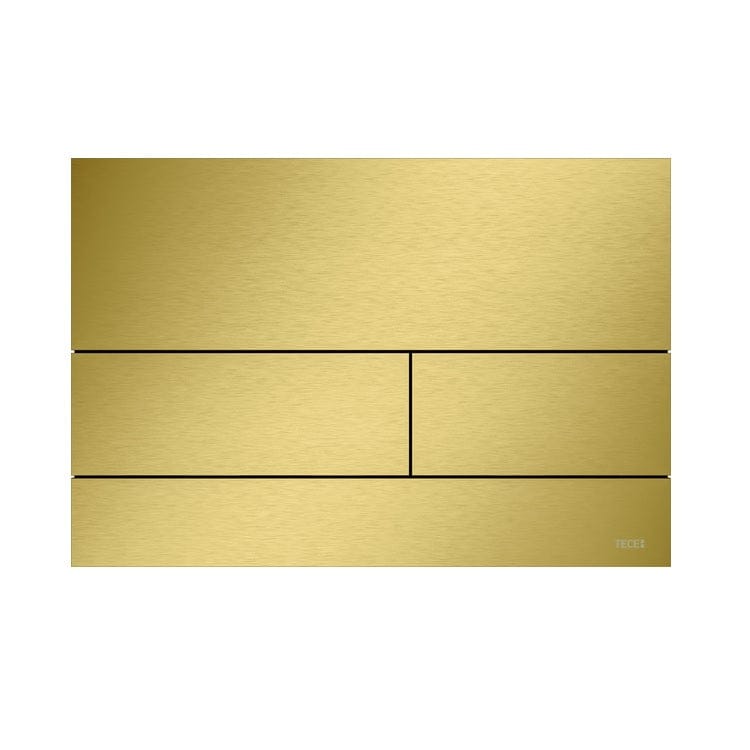 TECEsquare spolknapp Borstat guld PVD