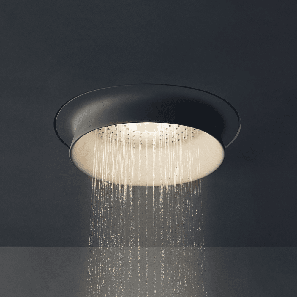 Aura inbyggt duschhuvud med LED-belysning