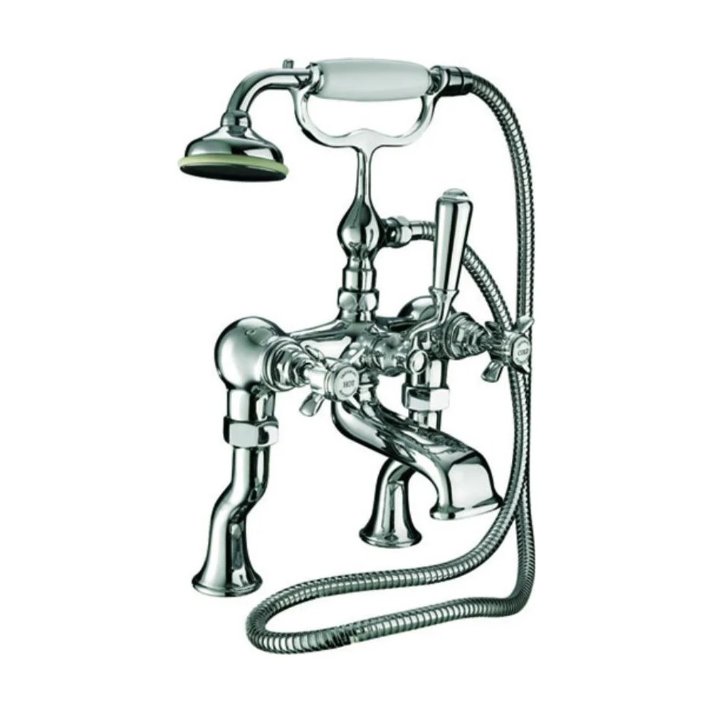 Imperial Edwardian bänkmonterad badkarsblandare med handdusch